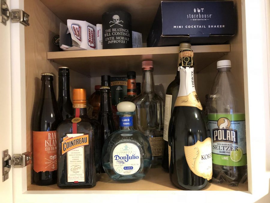 Liquor cabinet from a home in Byfield,MA. 