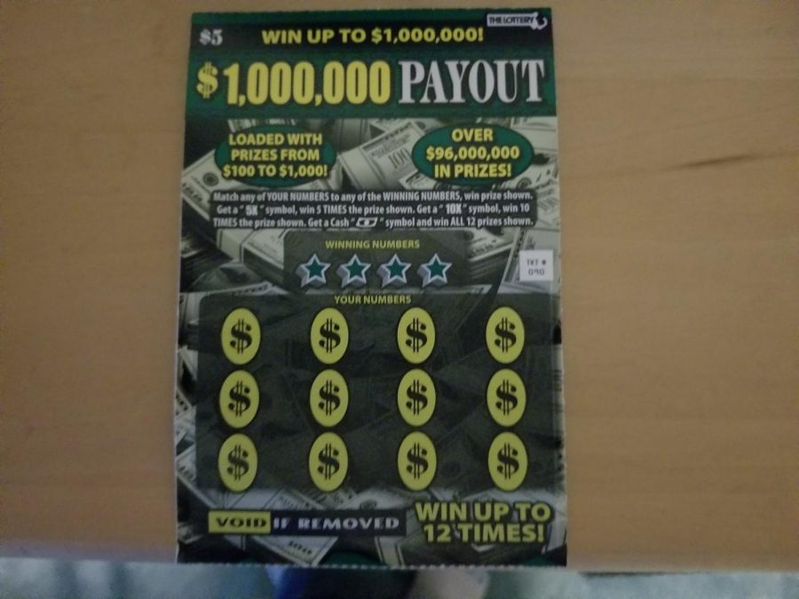 Scratch ticket from local convenience store.
