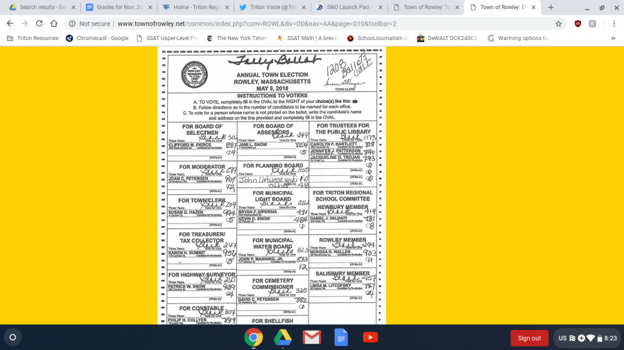 Rowleys sample ballot