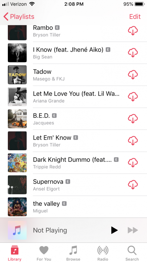 This is a students playlist on apple music.