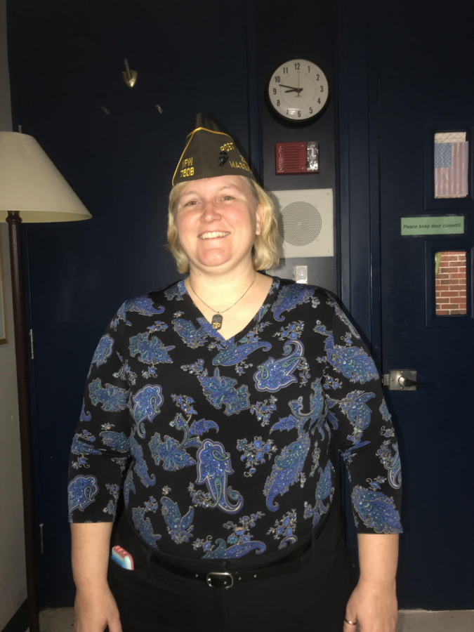 Wanda Codair a Marine Veteran in the TLC room.