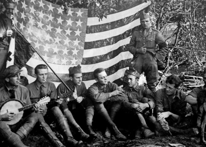 American Soldiers during WW1.