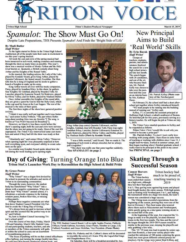 Triton Voice for Friday, March 15, 2019.