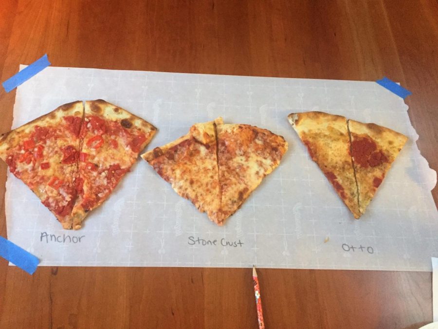 Anchor, Stone Crust, and Otto slices vary in shape, size, and taste.