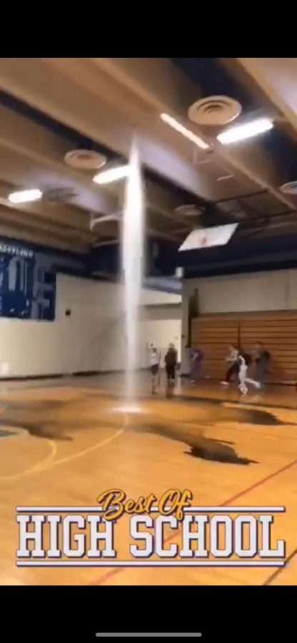 Pipe Bursts In Gym at Triton