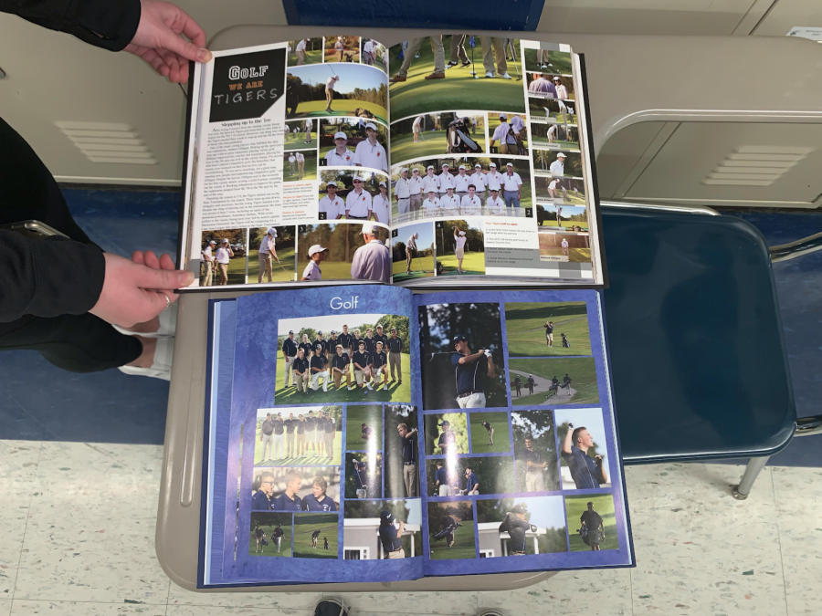 The Golf page in both Ipswich and Tritons yearbooks.