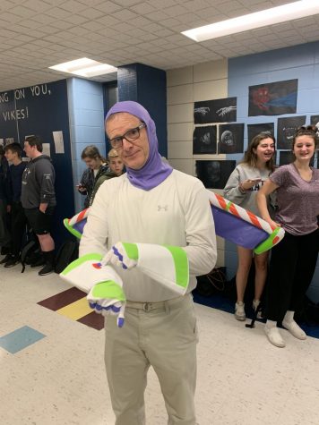  vice principal Scott Brennan dressed as buzz lightyear (Ernst photo)








