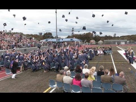 Triton 2019 Seniors throwing their caps at graduation ready to start their futures
