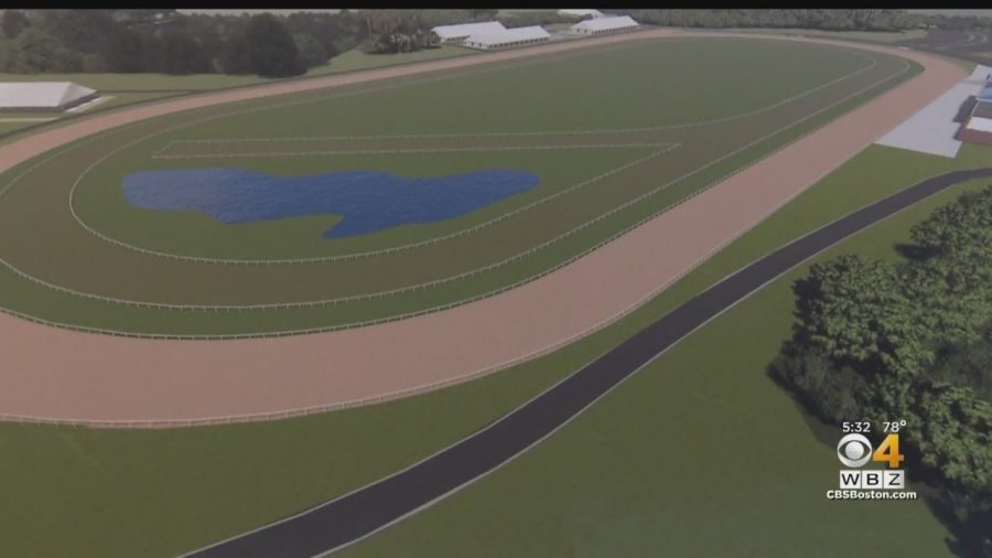 An artists rendering of a potential race track in Rowley.