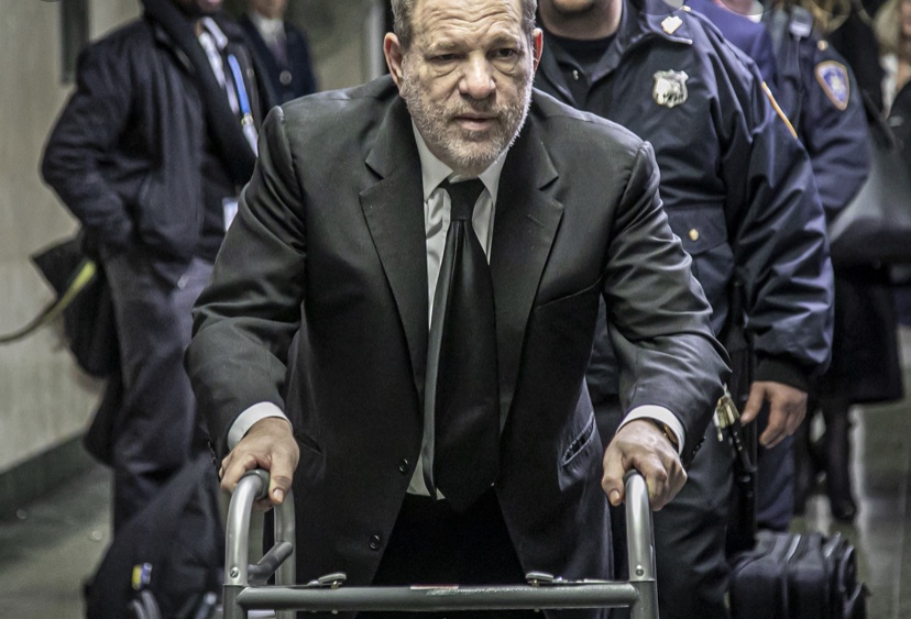 Harvey Weinstein entering the courtroom at a recent appearance in New York City
