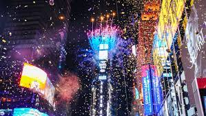 The iconic New York ball drop to kick off the New Year 
Photo From hollywoodlife.com
