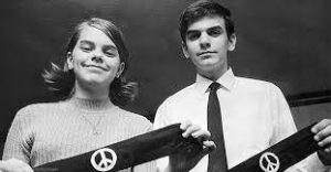 Mary Beth and John Tinker showcase their black armbands used in the protests (Bettman via Getty Images)