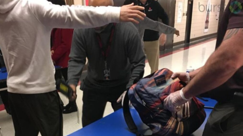 Student being searched at an Illinois High School