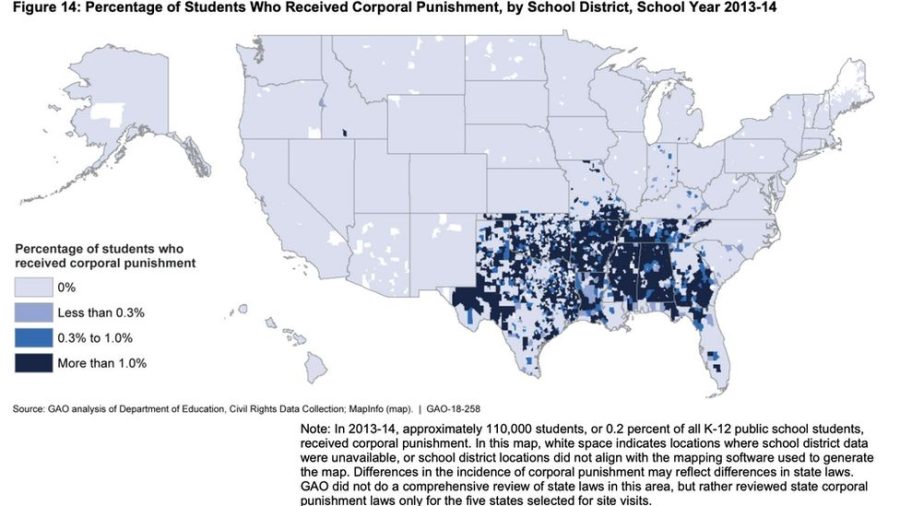 This+graph+shows+the+19+states+that+still+are+actively+using+corporal+punishment+as+a+way+to+punish+students.