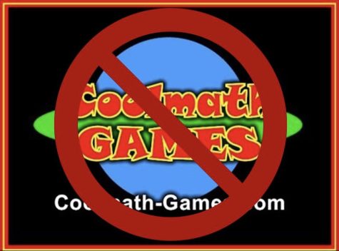Graphic depicting the website Coolmath Games and its potential blockage.