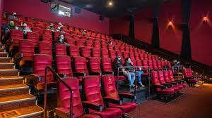 A low amount of people attending a movie.