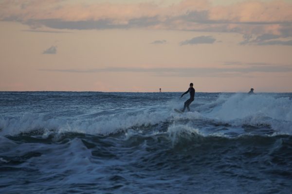 Andrew Balkus Surfing in February