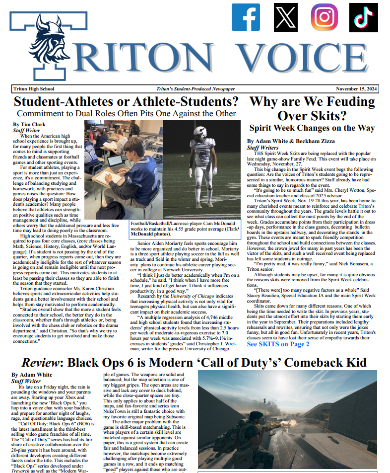 Triton Voice for Friday, November 15, 2024