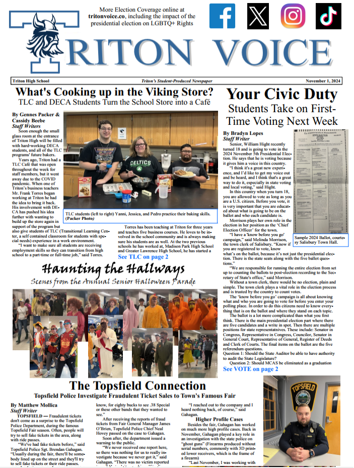 Triton Voice for November 1, 2024