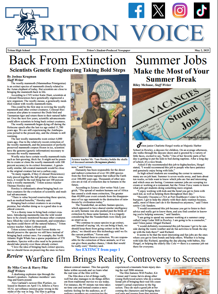 Triton Voice for Friday, May 2, 2025