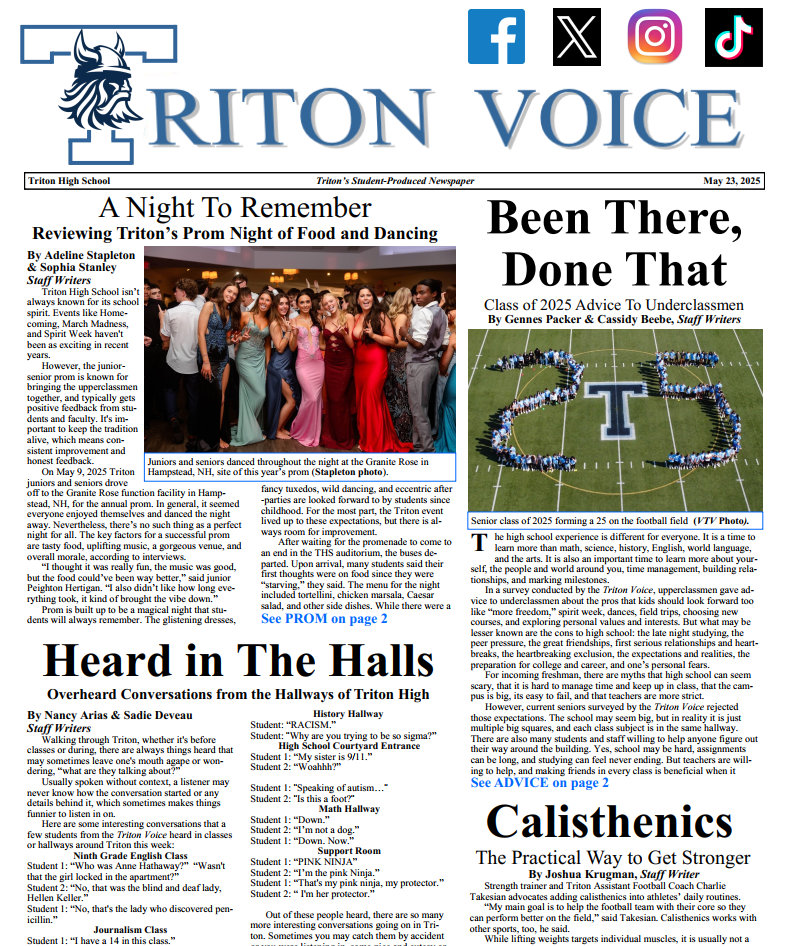Triton Voice for Friday, May 23, 2025