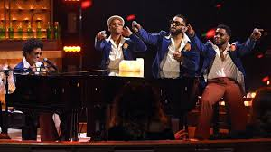 Bruno Mars and Anderson .Paak perform as “Silk Sonic” live at the iHeart music awards 2023 