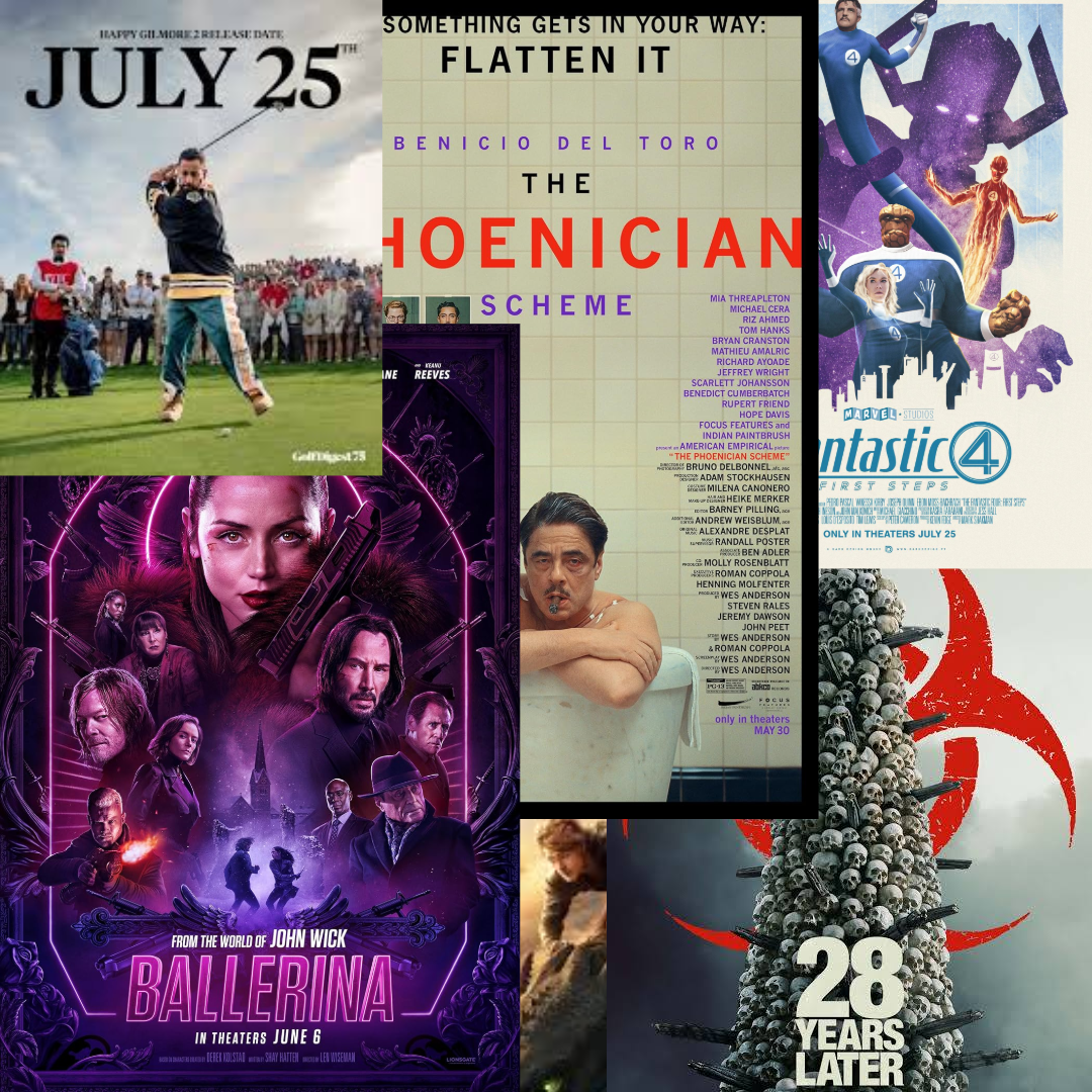 Collage of movie posters from Summer 25'