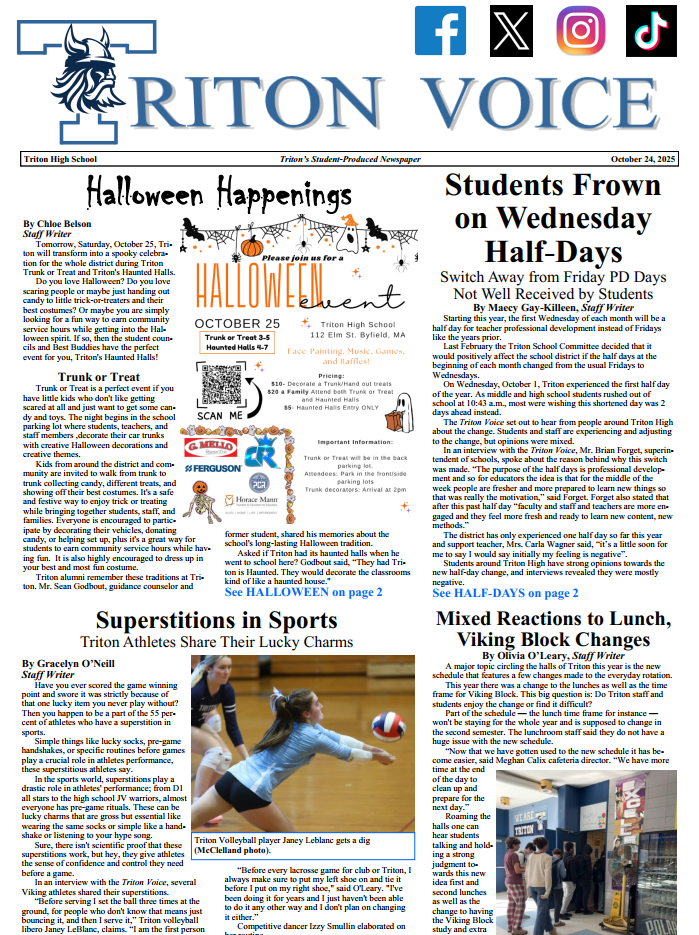 Triton Voice for Friday, October 24, 2025