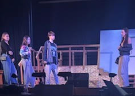 Cast and Crew practice for "Ranked, The Musical" during a recent dress rehearsal.