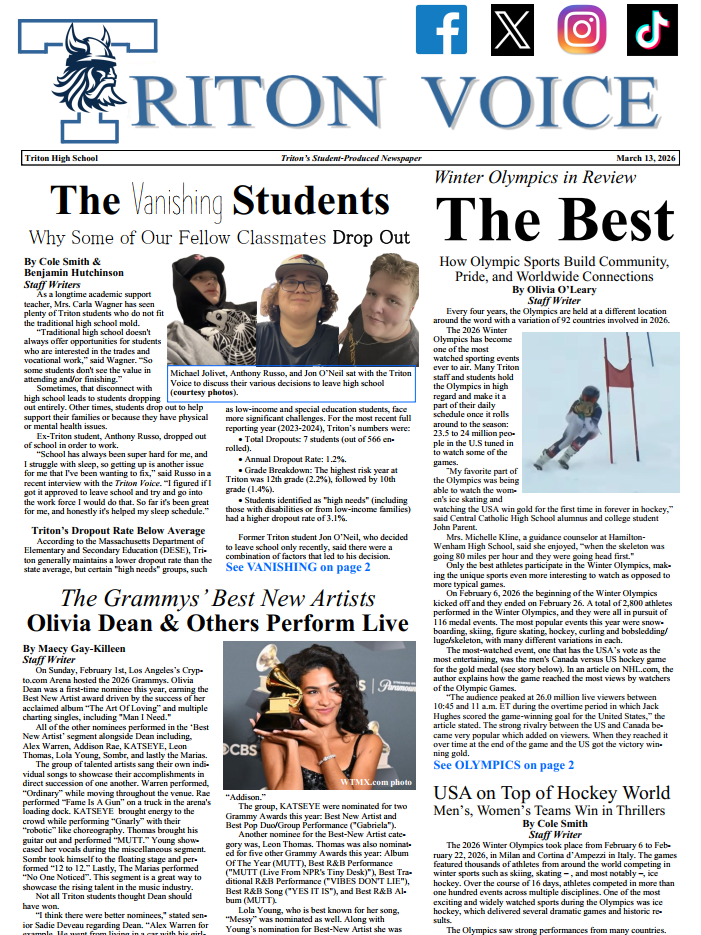 Triton Voice for Friday, March 13, 2026